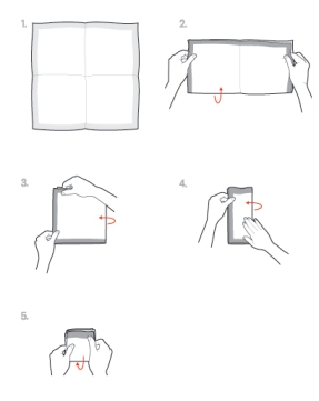 square fold how to